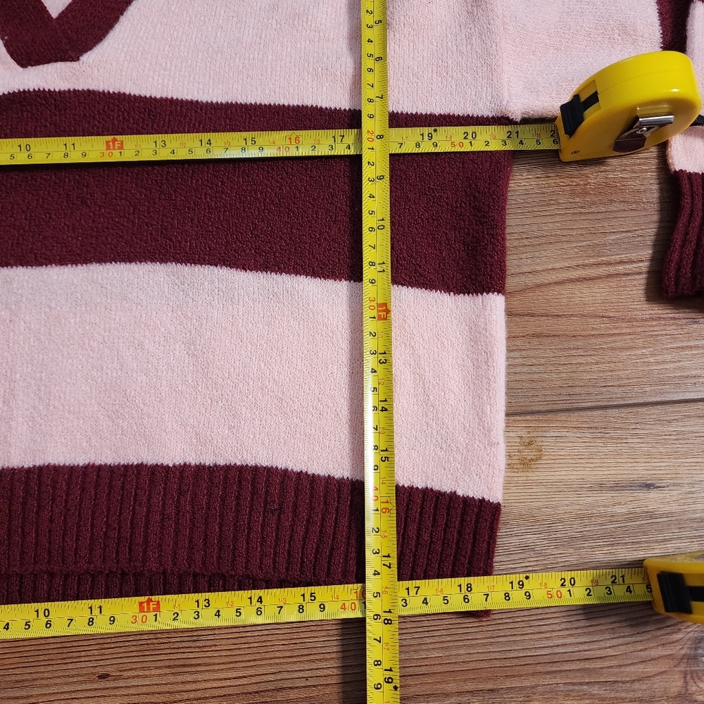 Wild Fable Sweater Womens S Pink Stripe Long Sleeve NEW - Picture 8 of 9